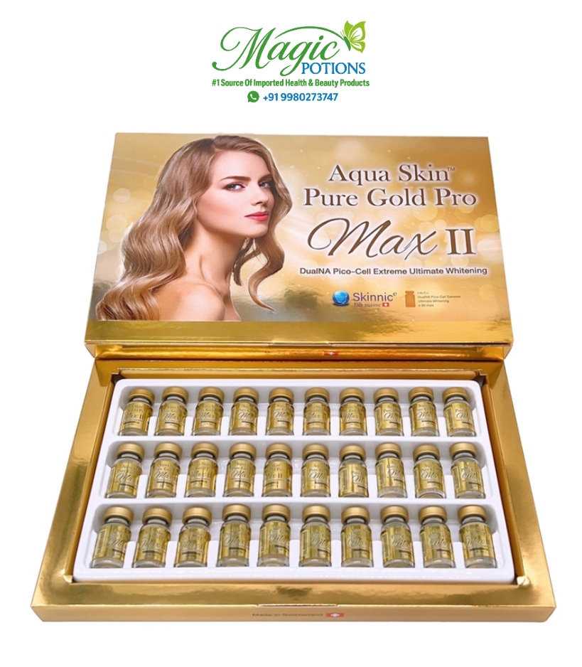 Aqua skin pure gold pro max II Glutathione Injection