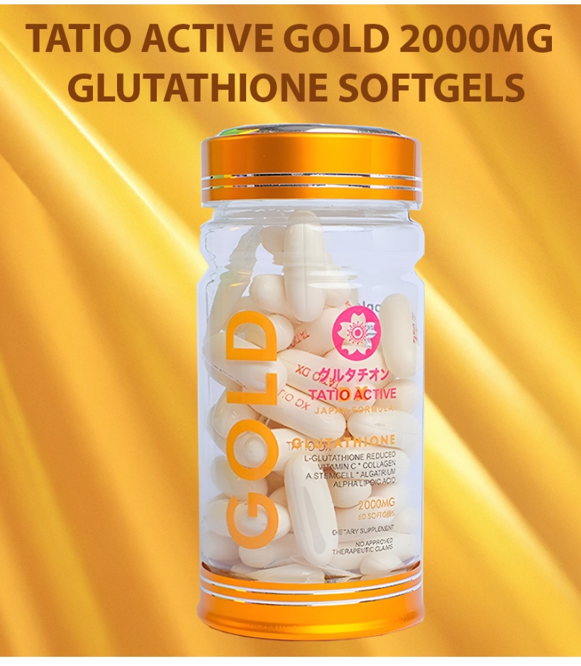 Tatio Active Gold Glutathione 2000mg Skin Whitening Softgels