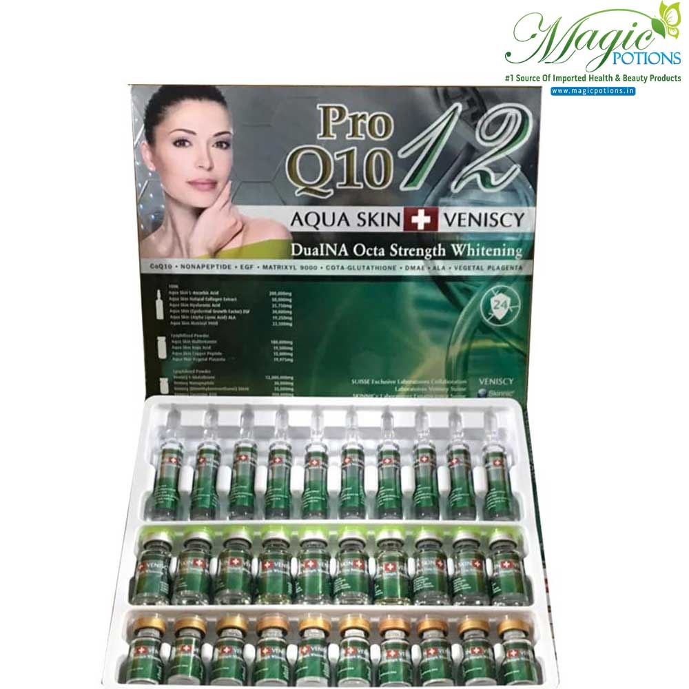 Aqua Skin Veniscy 12 Pro Q10 Skin Whitening Injections