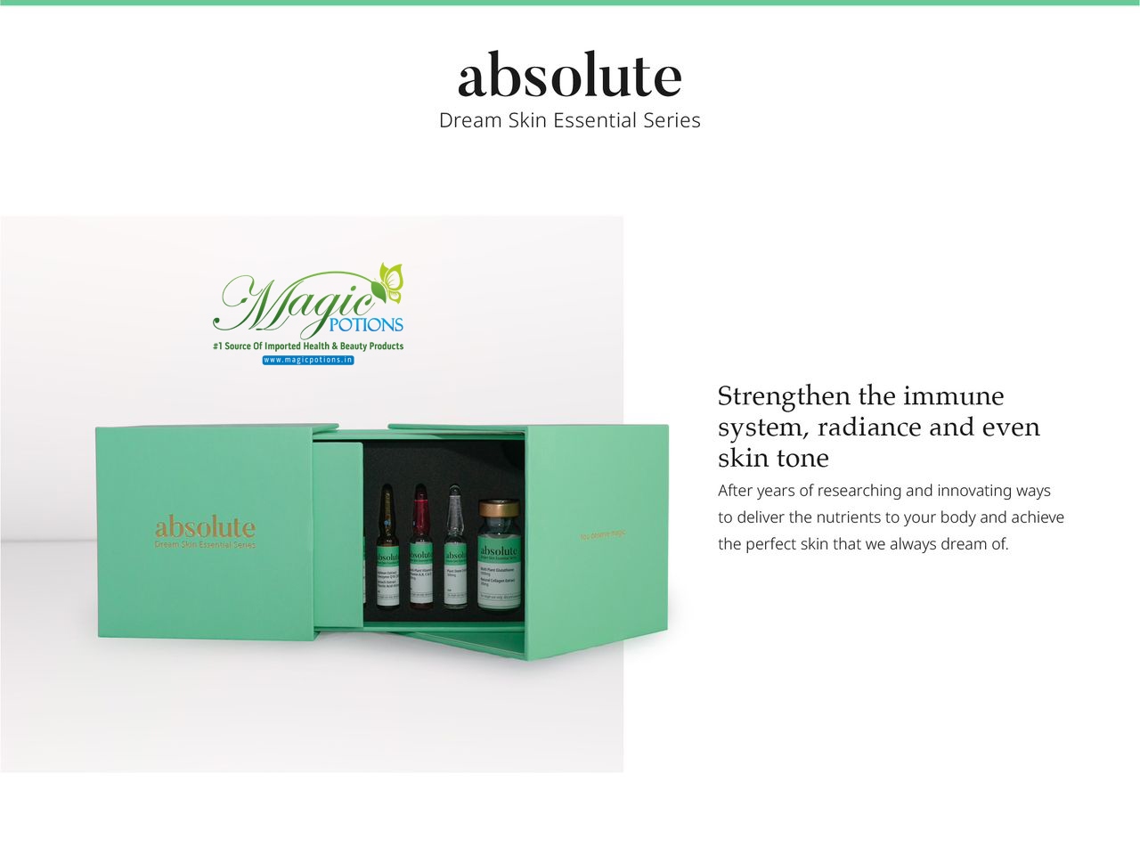 Absolute Dream Skin Essentials Glutathione Skin Whitening Injection