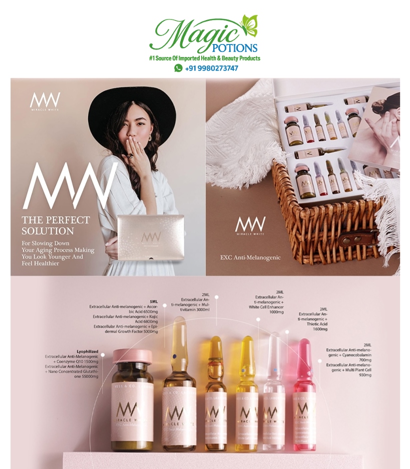 Miracle White gold 55000mg Exc Anti Melanogenic Glutathione Skin Whitening Injection