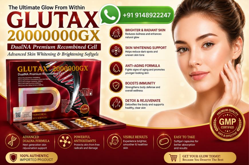 Glutax 20000000GX Glutathione Softgels Benefits, Uses & Skin Brightening Guide