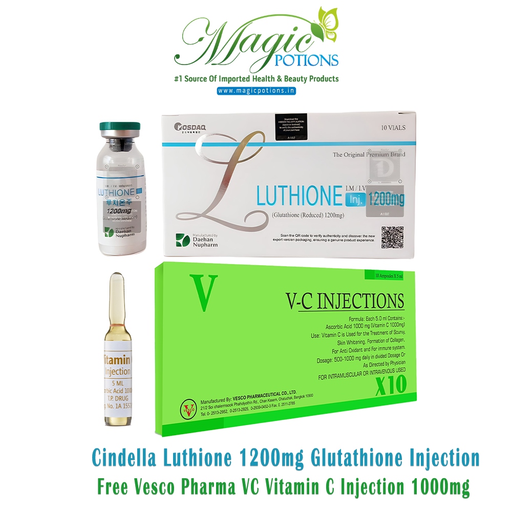 Cindella Luthione 1200mg Glutathione Whitening Injections