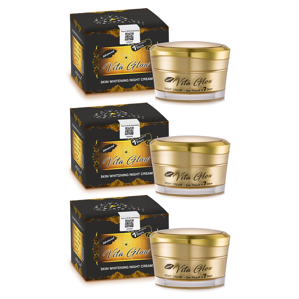 Advanced Vita Glow Skin Whitening Night Cream Pack Of 3