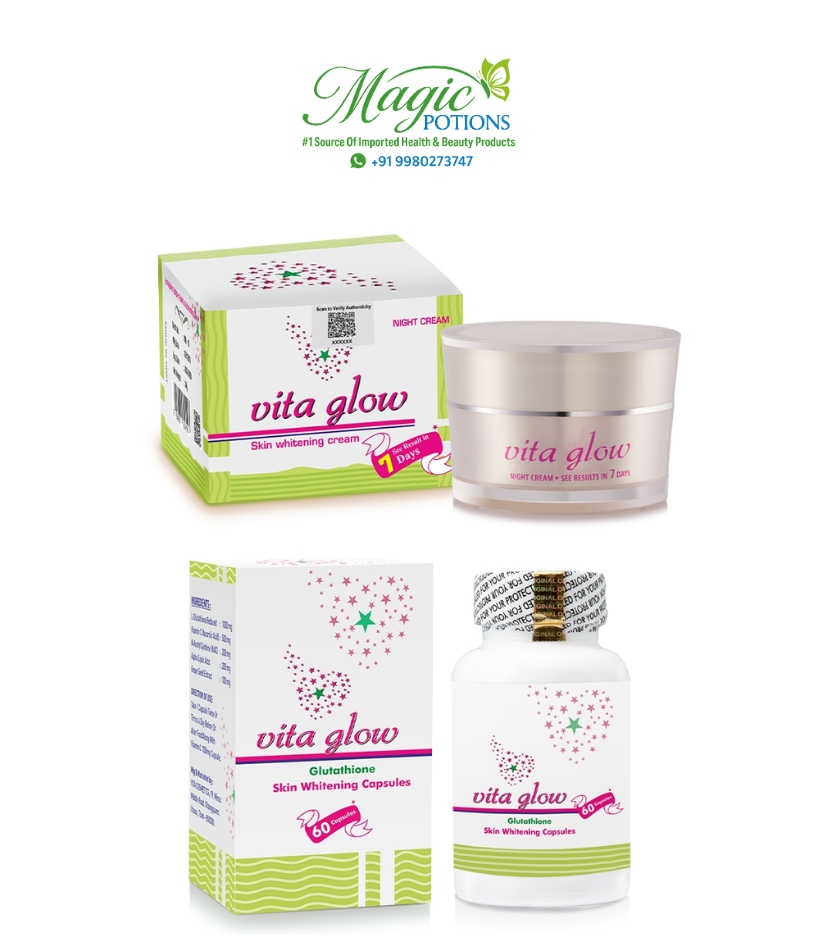 Vita Glow Glutathione Capsules & Vita Glow Night Cream