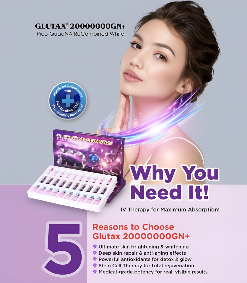 Glutax 20000000GN plus Recombined White Glutathione Injection