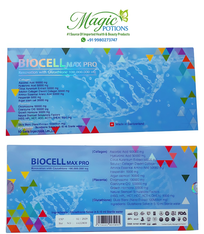 Biocell Max Pro Renovation with Glutathione Injection