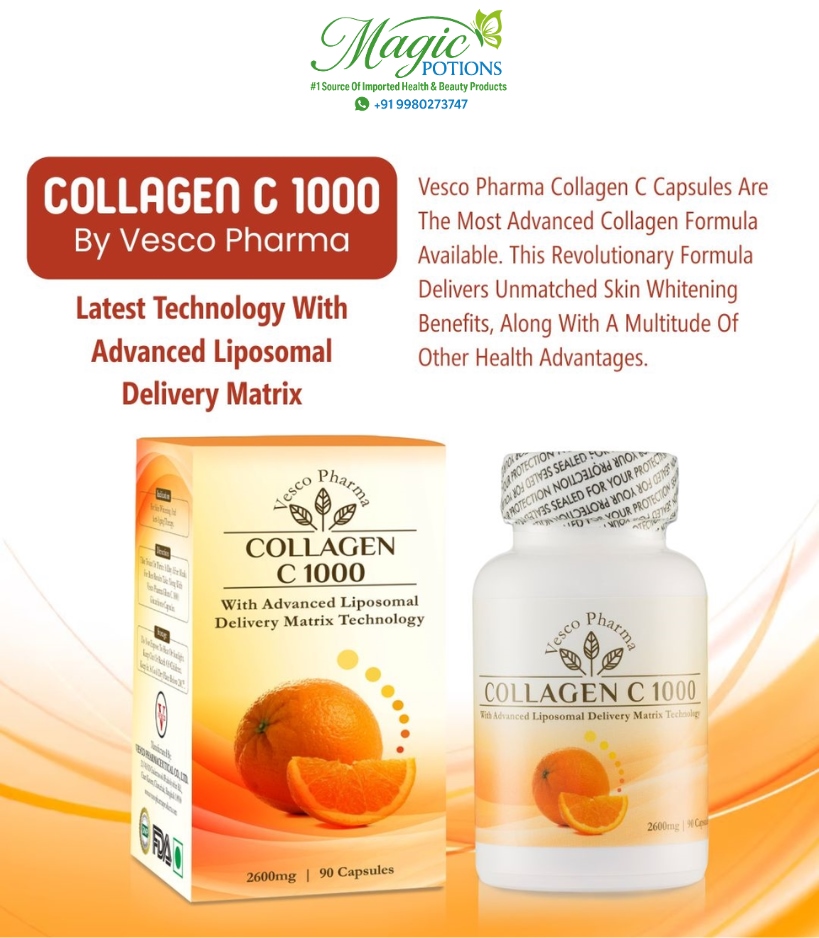 Vesco Pharma Collagen C 1000 Collagen & Vitamin C Capsules