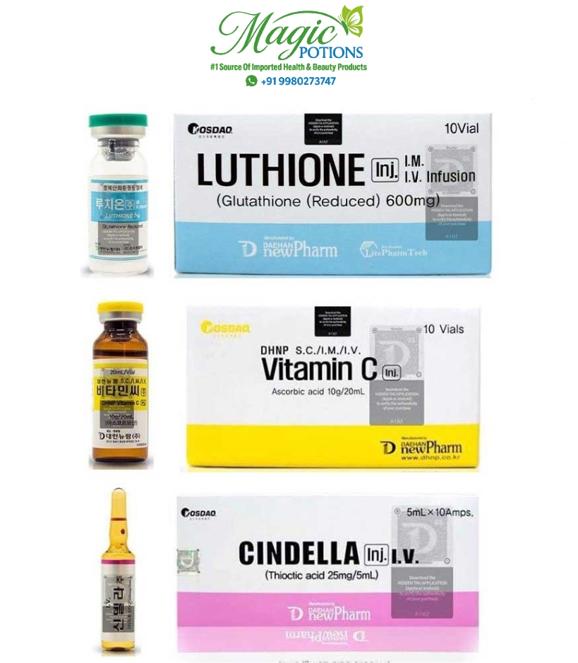 Cindella Glutathione 600mg Square Seal Injections
