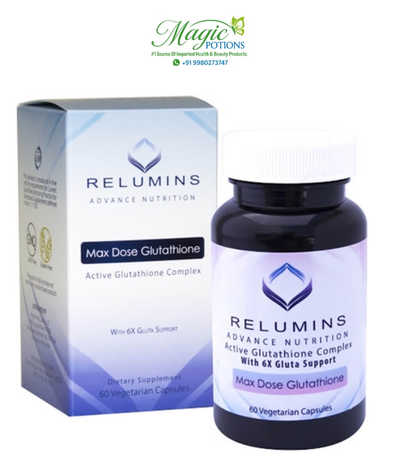 Relumins Max Dose Glutathione Vegetarian Capsules