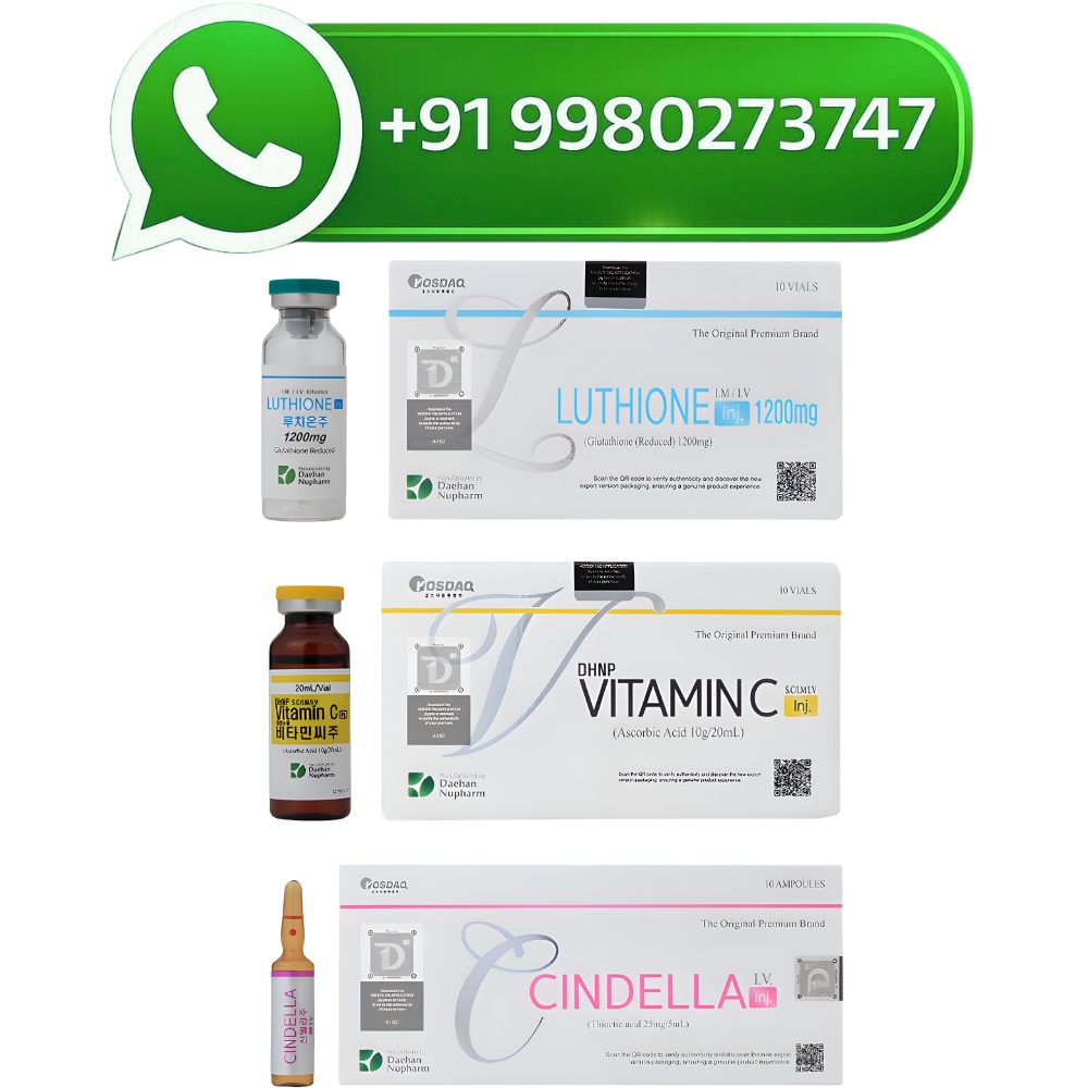 Cindella 1200mg Glutathione Injections With Square Seal