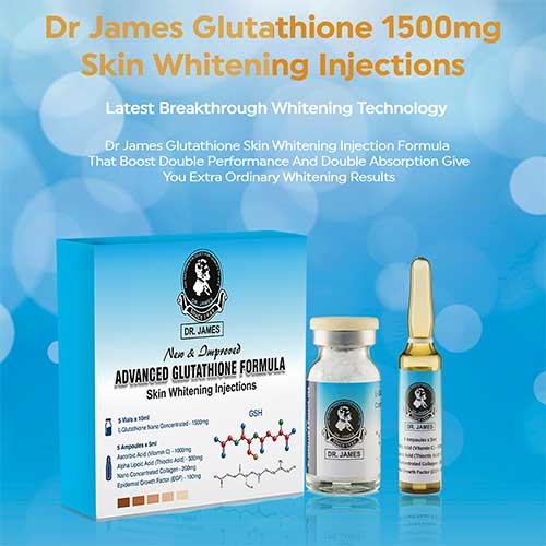 Dr James Glutathione Whitening Injection 1500mg With Vitamin C 1000mg