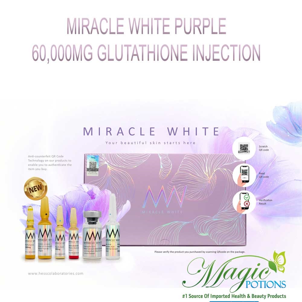 Miracle White Purple 60000mg Glutathione Injection