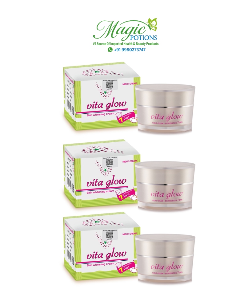 Vita Glow Skin Whitening Night Cream Pack Of 3