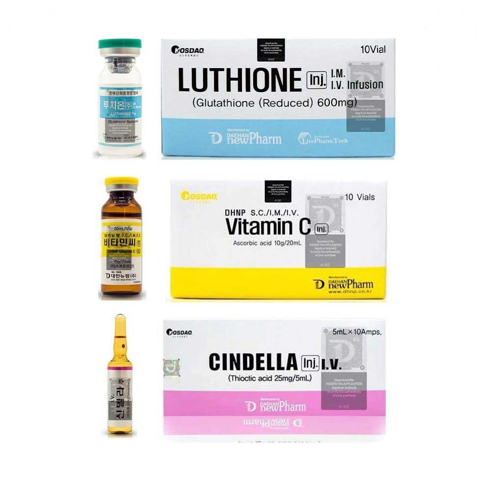 Cindella Glutathione 600mg Square Seal Injections