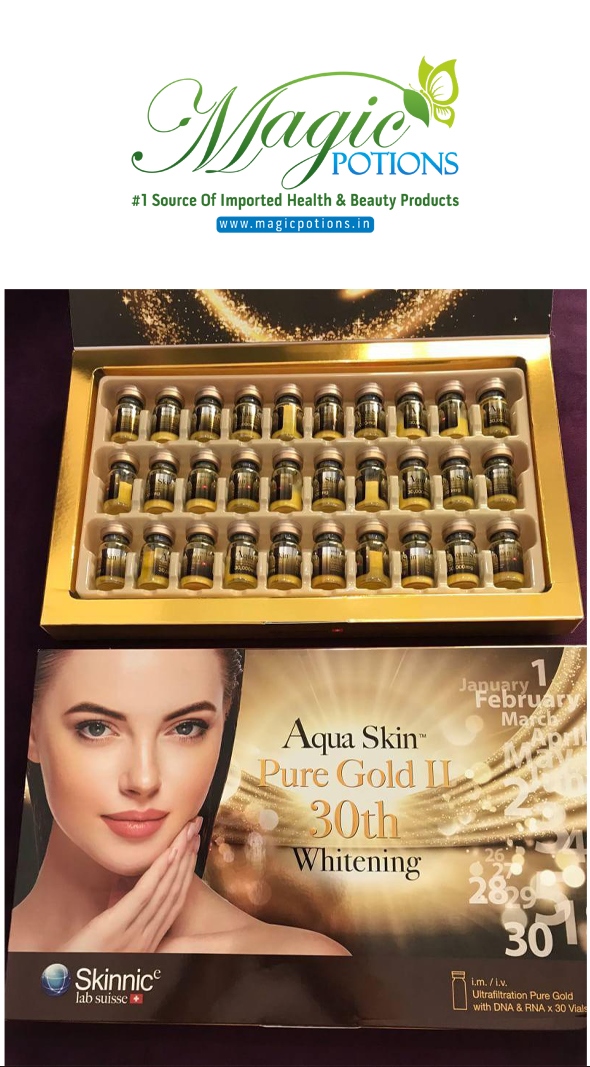 Aqua Skin Pure Gold Pro II 30th Glutathione Whitening Injection