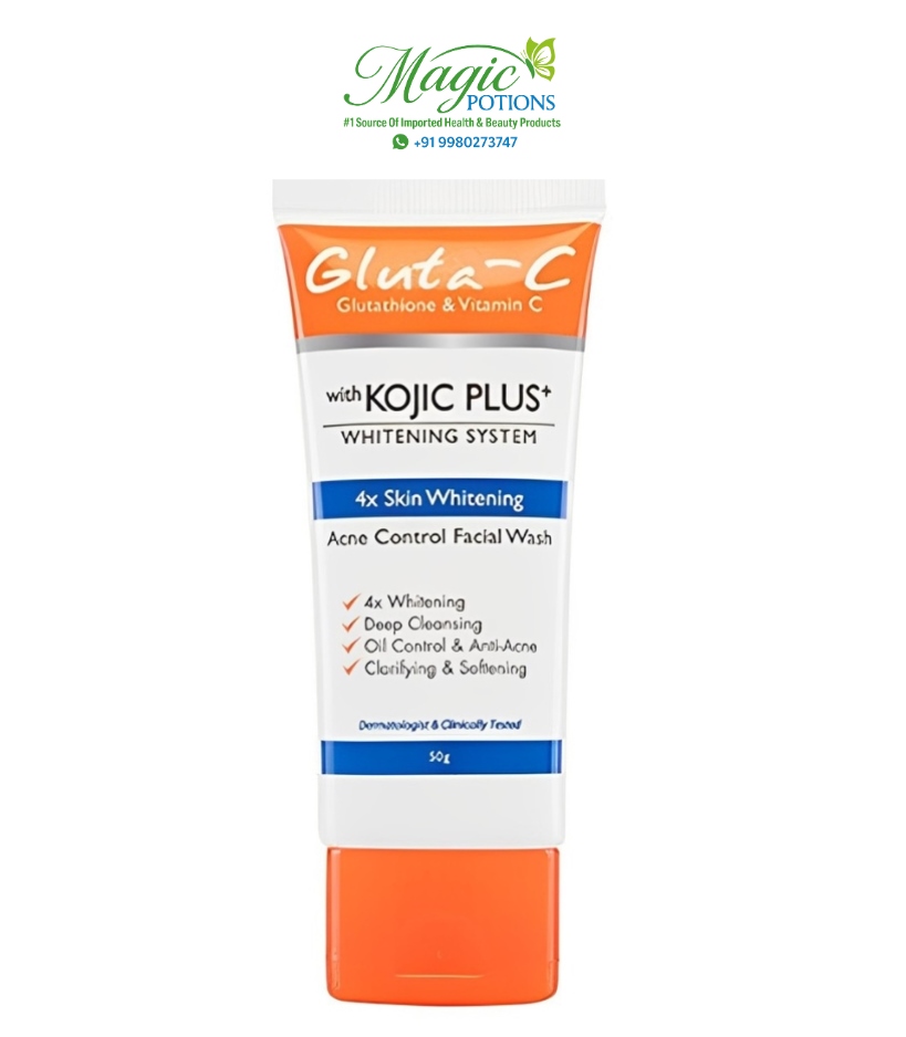 Gluta C Glutathione And Vitamin C With Kojic Plus Acne Control Face Wash