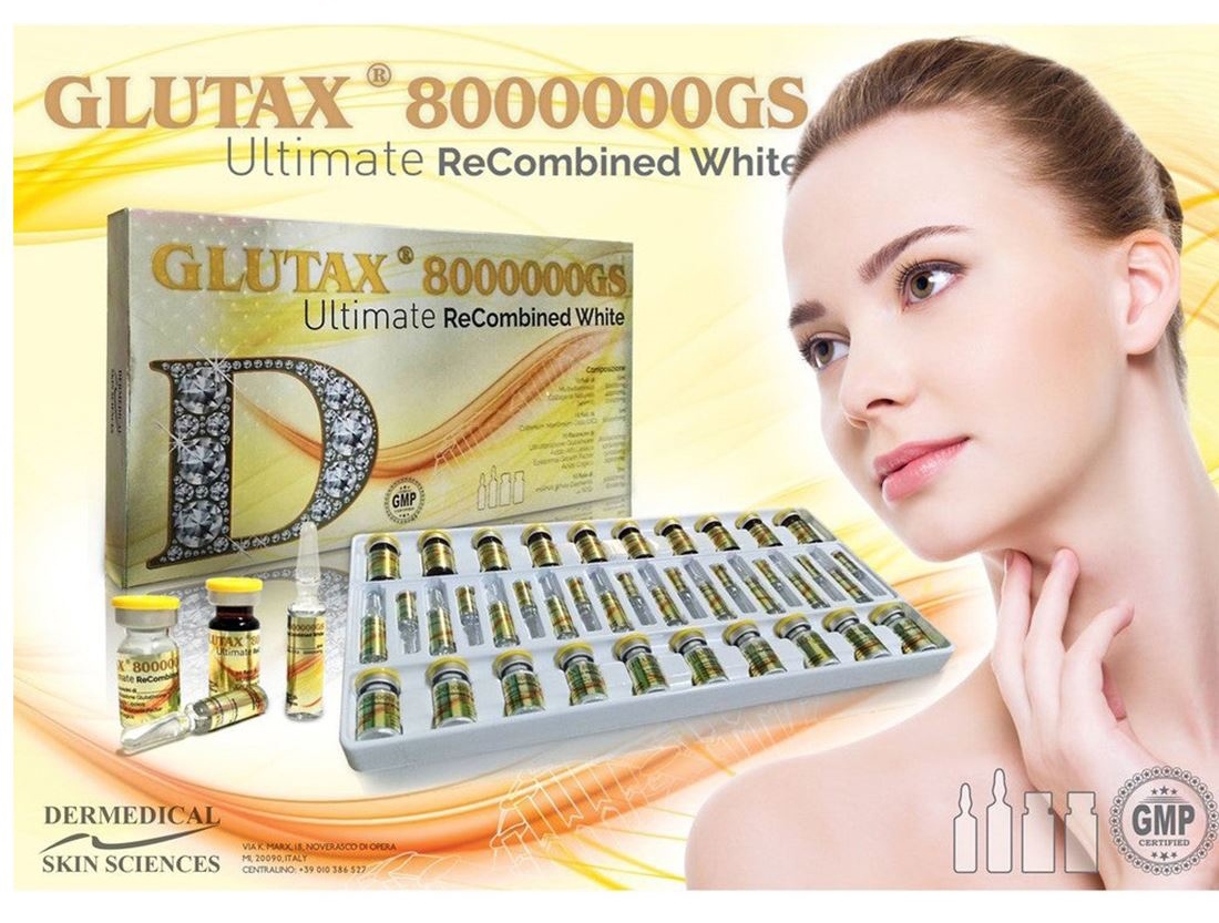Glutax 8000000GS Ultimate Recombined White Glutathione Skin Whitening Injection