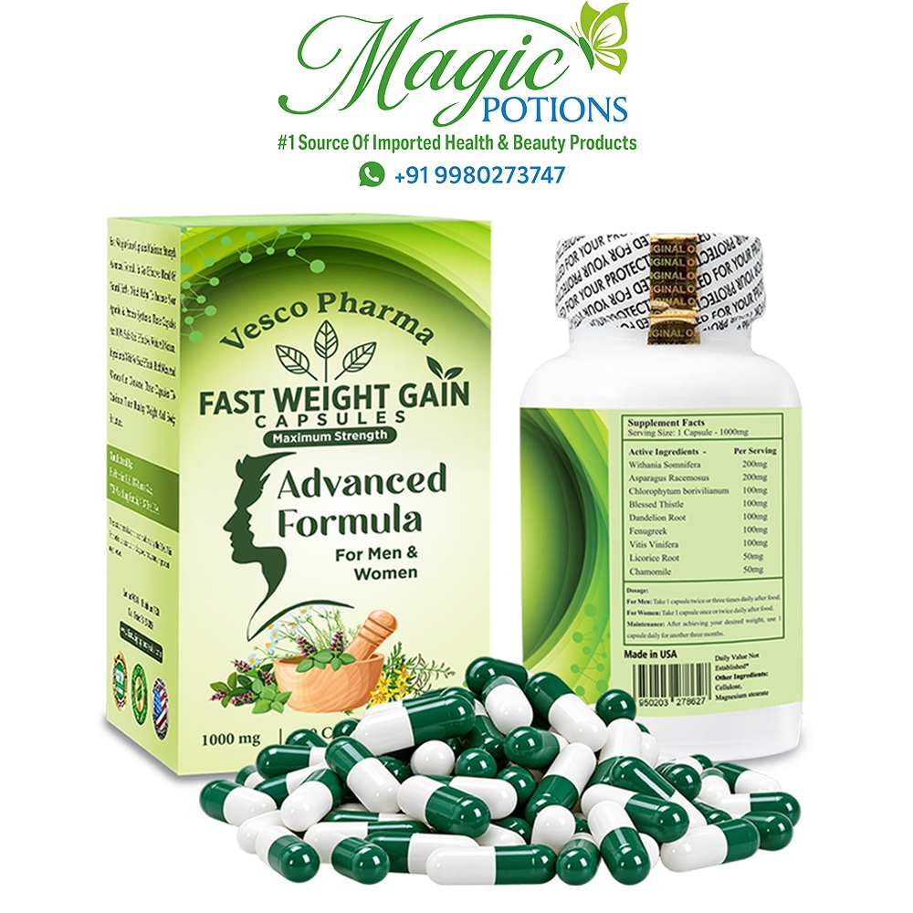 Vesco Pharma Fast Weight Gain Capsules Advanced Formula For Men & Women