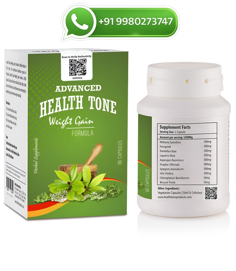 Advanced Health Tone Weight Gain Capsules 1500mg