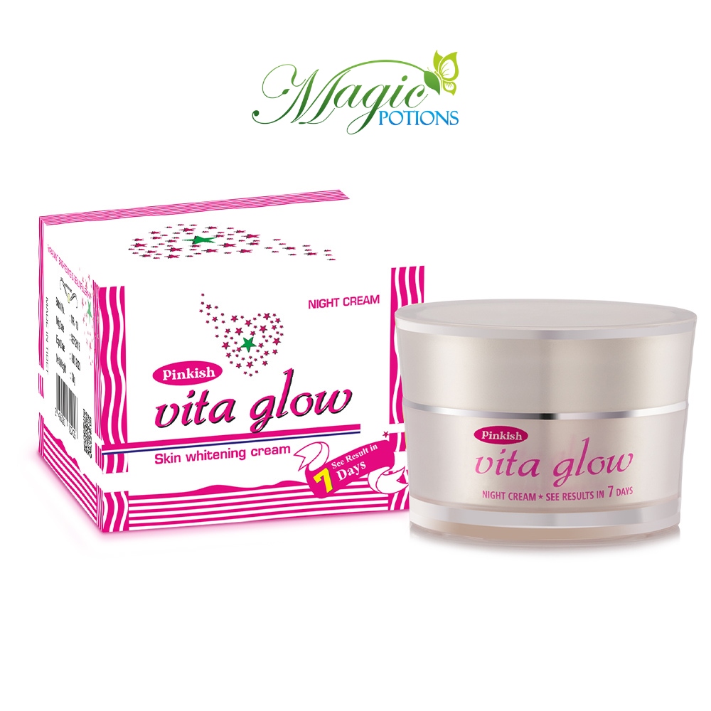 Pinkish Vita Glow Skin Whitening Night Cream