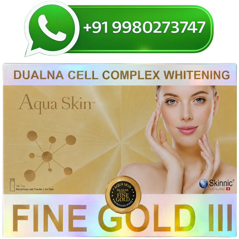 Aqua Skin Fine Gold III 128,000mg Glutathione Injection