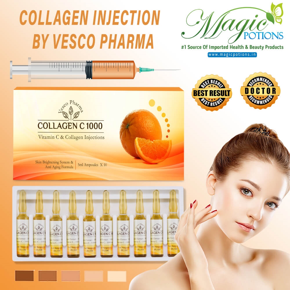 Collagen Injection By Vesco Pharma Collagen C 1000 And Vitamin C