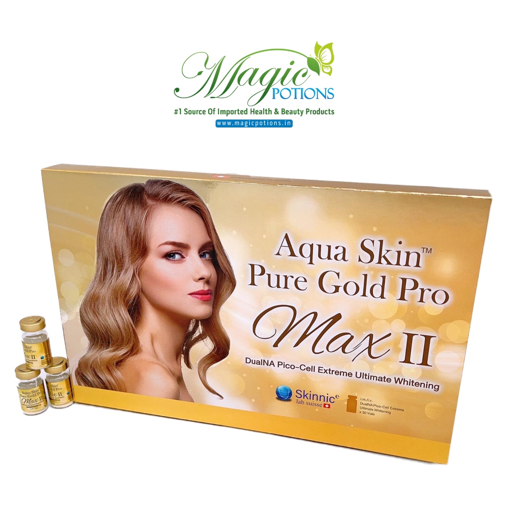 Aqua skin pure gold pro max II Glutathione Injection