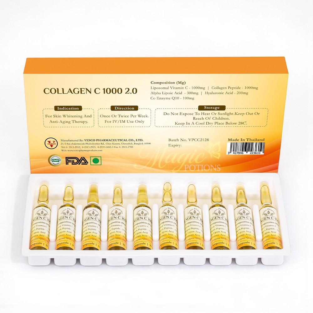 Collagen Injection By Vesco Pharma Collagen C 1000 And Vitamin C