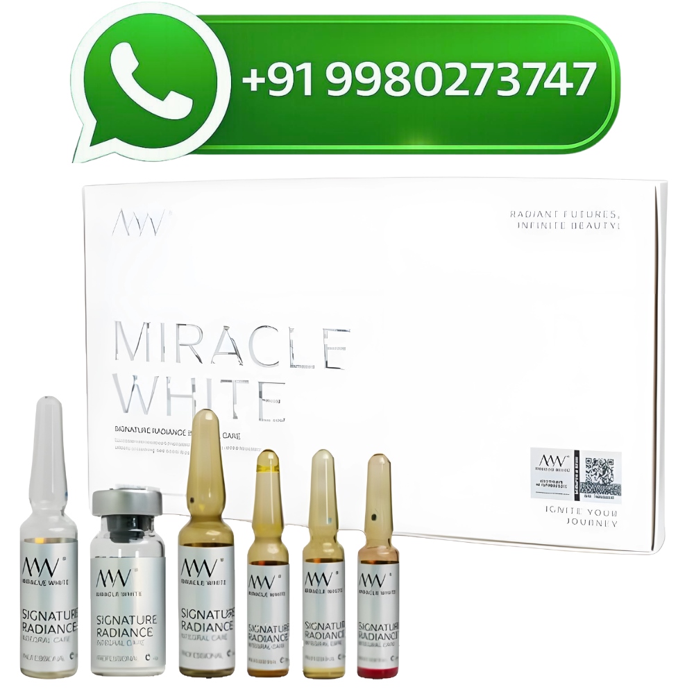 Miracle White 80000mg Glutathione Injection White Box