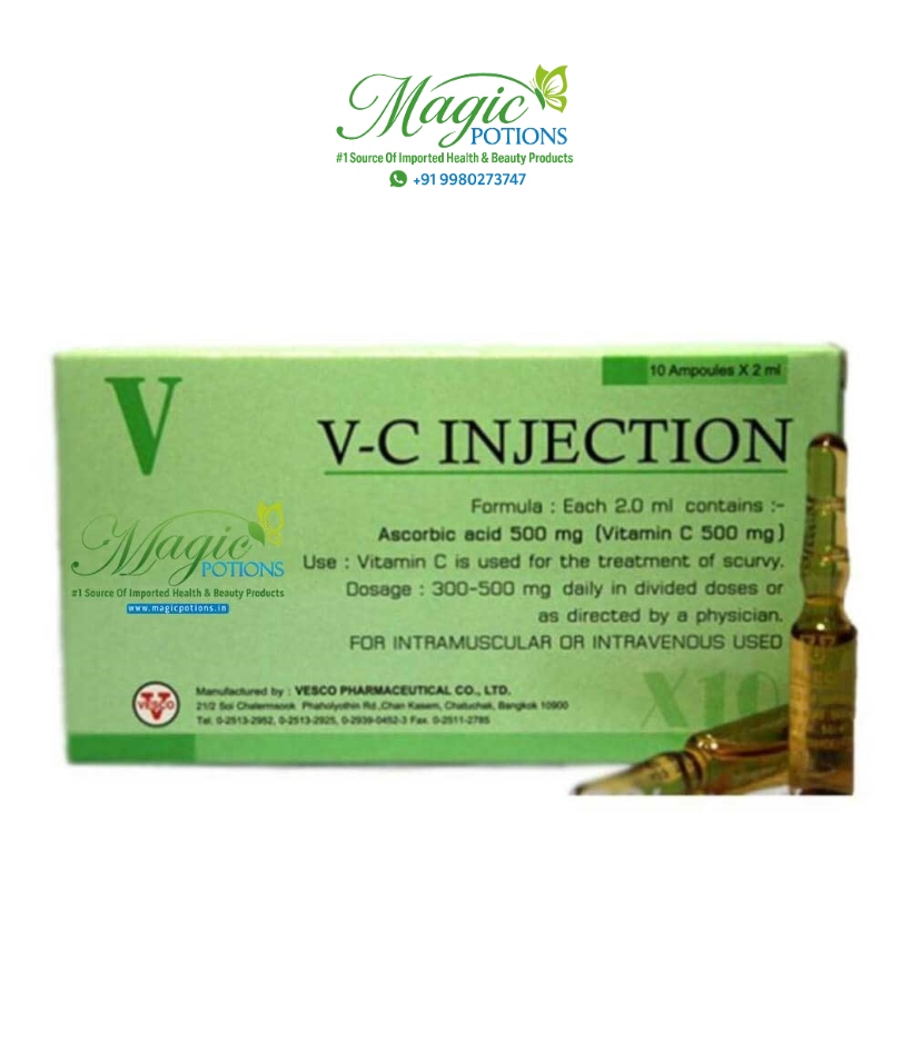 Vitamin C Injection 500mg 10 Ampoules
