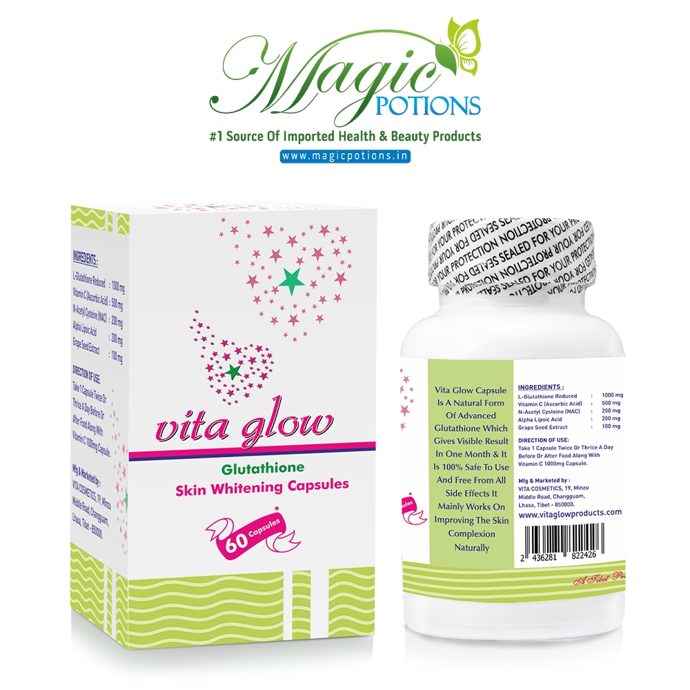 Vita Glow Glutathione Skin Whitening Capsules