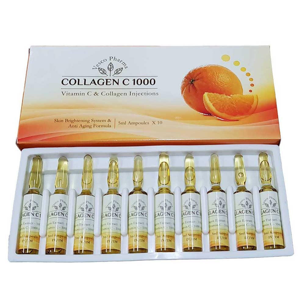Collagen Injection By Vesco Pharma Collagen C 1000 And Vitamin C