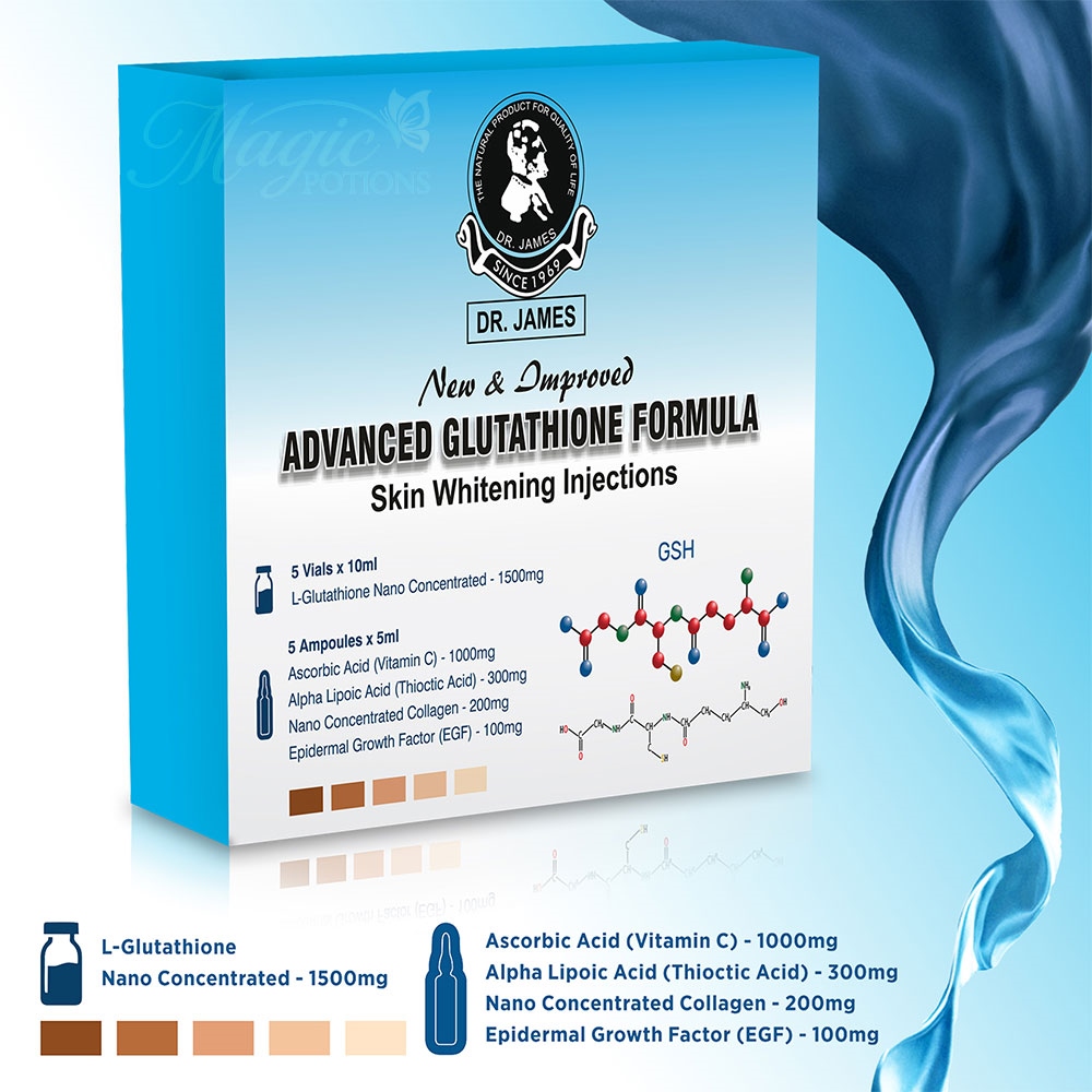 Dr James Glutathione Injection 1500mg Skin Whitening Injection