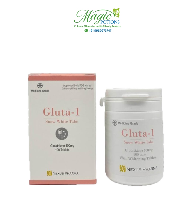 Gluta 1 Snow White Tabs 100mg Glutathione Skin Whitening