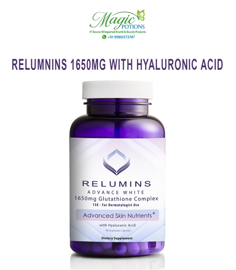 Relumins 1650mg Glutathione With Hyaluronic Acid Capsules