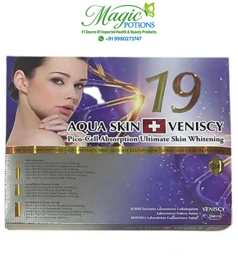 Aqua Skin Veniscy 19 Glutathione Injections