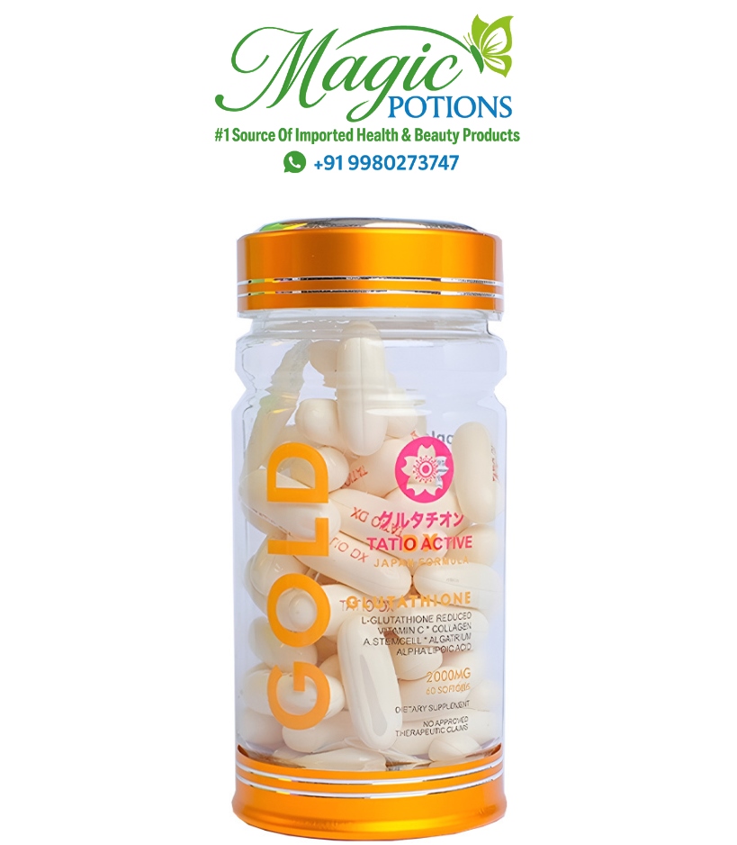 Tatio Active Gold Glutathione 2000mg Skin Whitening Softgels