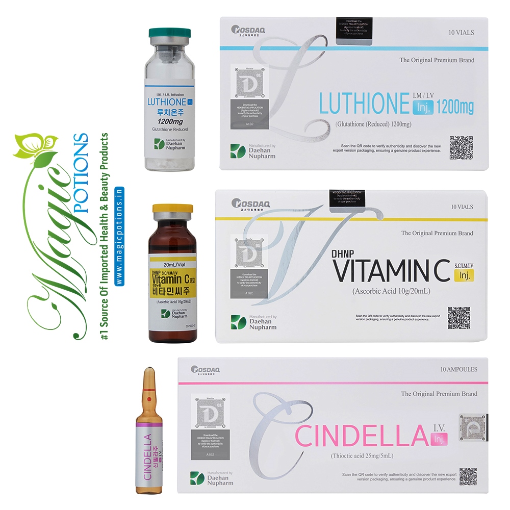 Cindella Glutathione 600mg Square Seal Injections