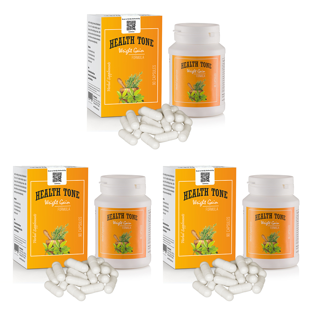 Health Tone Weight Gain Formula 500mg Pack of 3
