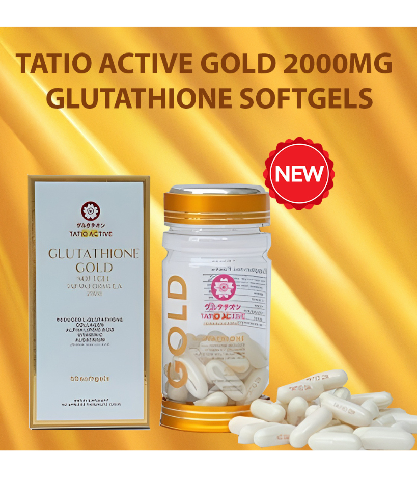 Tatio Active Gold Glutathione 2000mg Skin Whitening Softgels