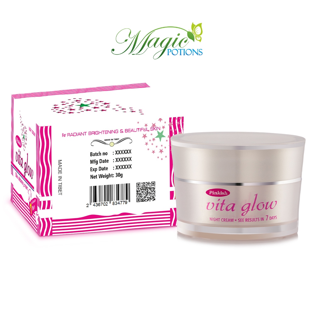 Pinkish Vita Glow Skin Whitening Night Cream