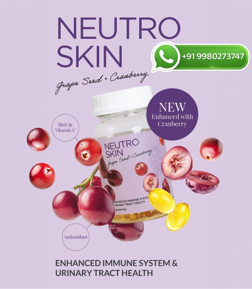 Neutro Skin Grape Seed, Cranberry Glutathione Whitening Softgels