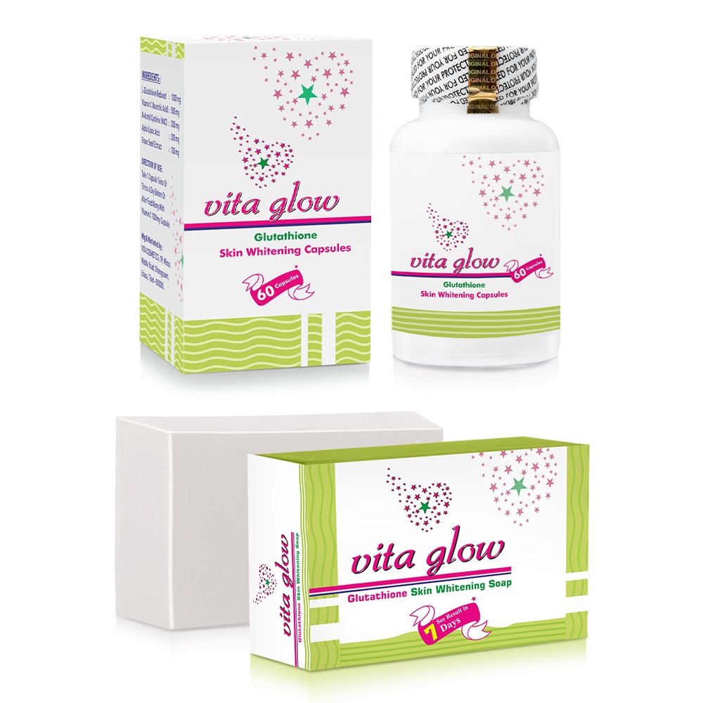 Vita Glow Glutathione Capsules & Vita Glow Soap