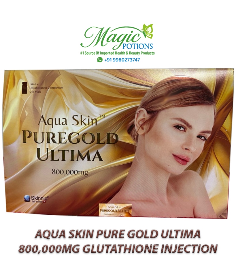 Aqua Skin PureGold Ultima 800,000mg Glutathione Injection