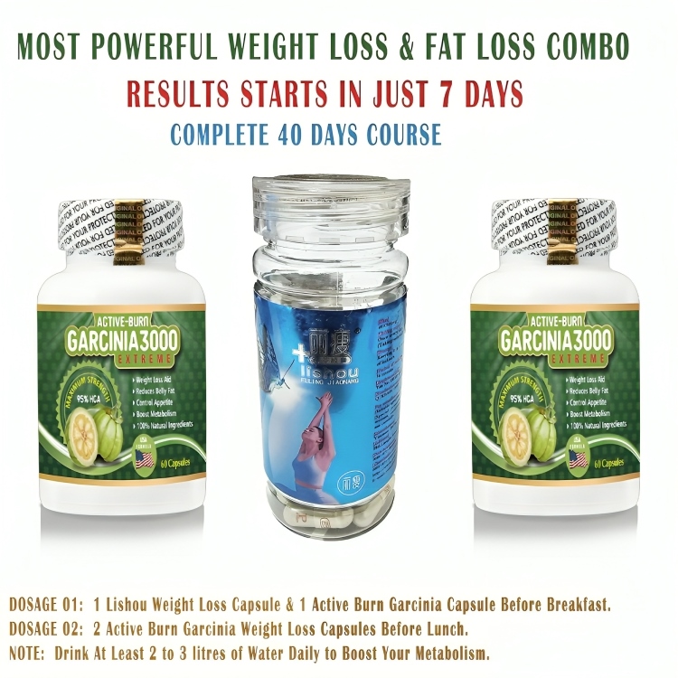 Lishou Slimming Capsules 40 Day Weight Loss & Fat Loss Combo