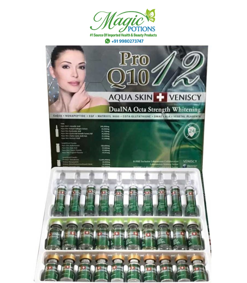 Aqua Skin Veniscy 12 Pro Q10 Skin Whitening Injections