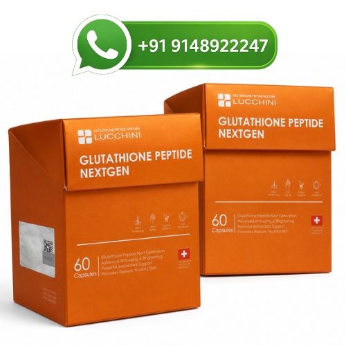 Lucchini Glutathione 2000mg Peptide NextGen 60 Capsules for Skin Brightening