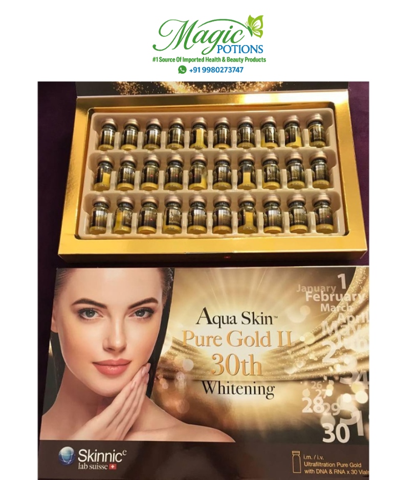 Aqua Skin Pure Gold Pro II 30th Glutathione Whitening Injection
