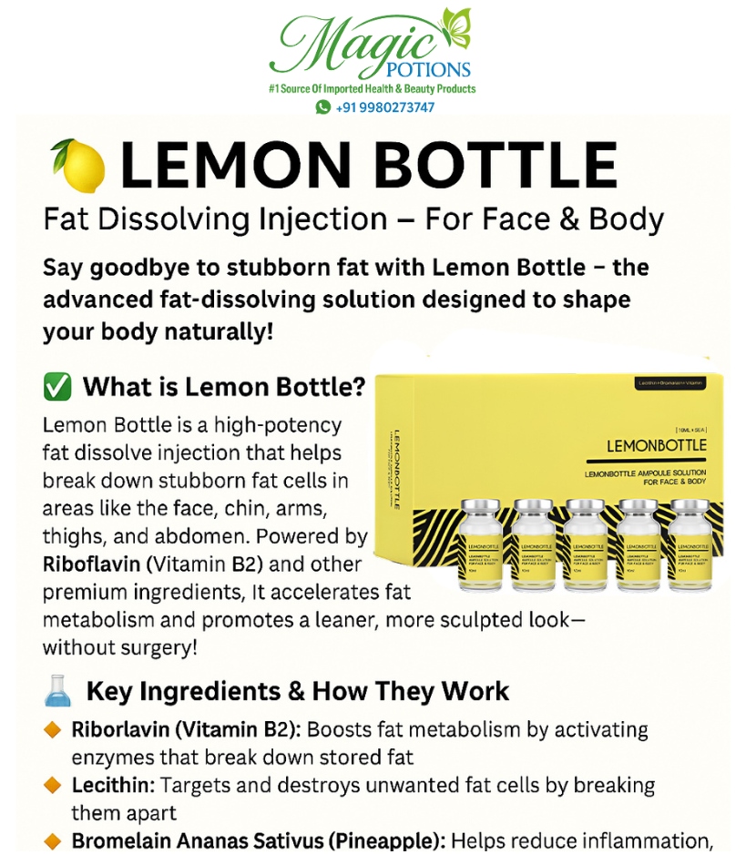 Lemon Bottle Lipolysis Solution Fat dissolving Injection